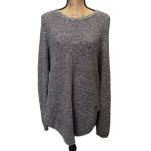 Roots Canada Gray Marled Knit Tunic Sweater Cozycore Minimalist Size Medium‎